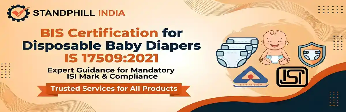 BIS Certification for Disposable Baby Diapers IS 17509 2021 - Standphill India
