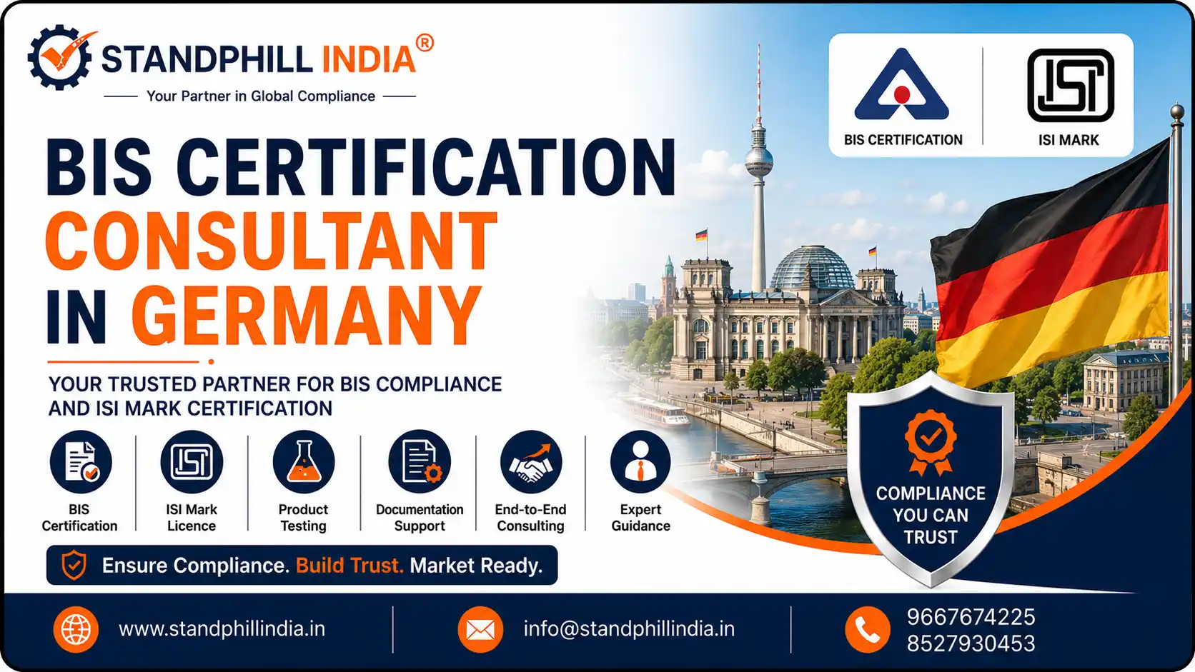 BIS Certification Consultant in Germany – Standphill India