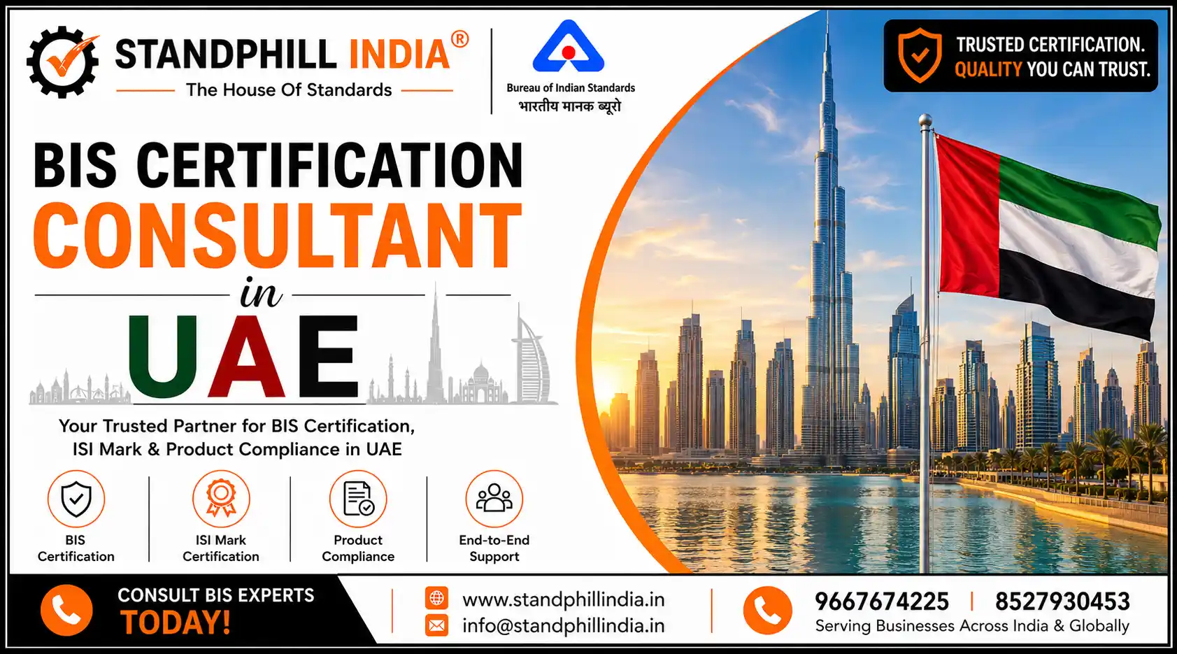 BIS Certification Consultant in UAE – Standphill India