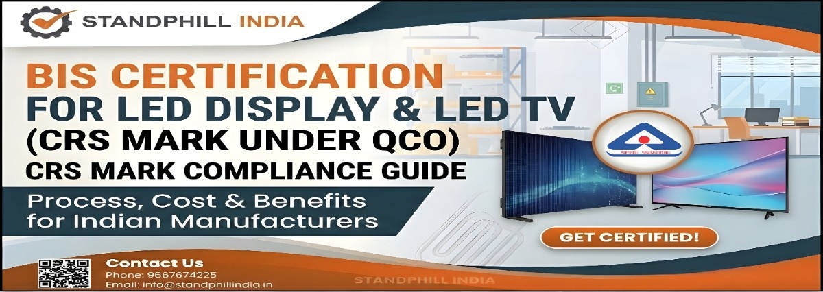 BIS Certification for LED Display & LED TV - CRS Registration Guide