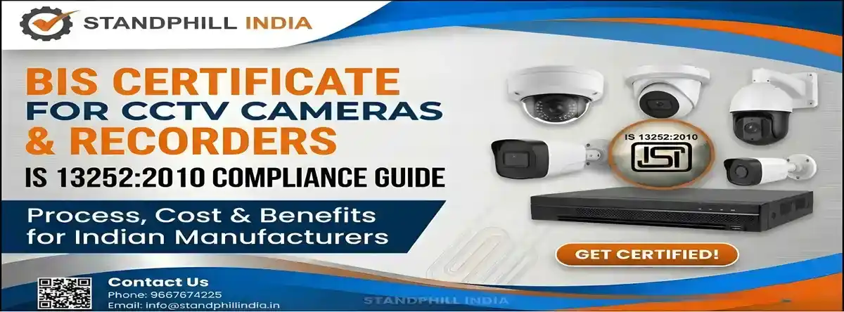 BIS Registration for CCTV Cameras & Recorders - Standphill India