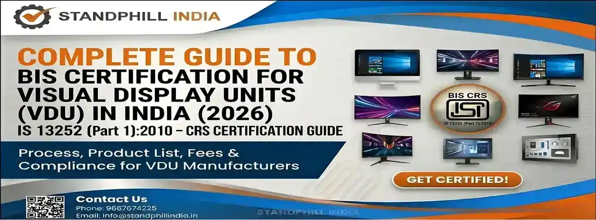 BIS Registration for Visual Display Unit - IS 13252 (Part 1):2010 CRS Certification