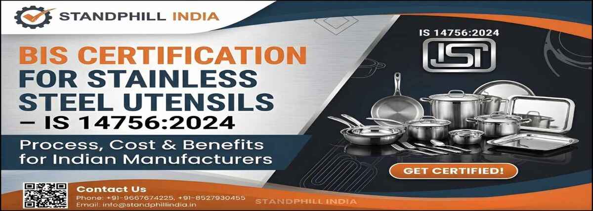 BIS Certification for Stainless Steel Utensils - QCO 2025 Compliance Guide
