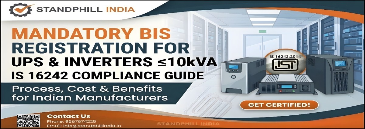 BIS Registration for UPS & Inverters - IS 16242 Part 1