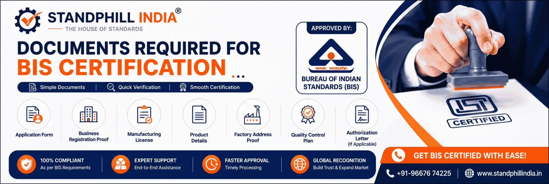 Documents Required for BIS Certification - Complete Checklist by Standphill India